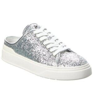 Stuart Weitzman Women's Skater Glitter Mule Sneaker Size 8.5
